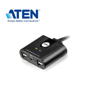 ATEN US224 2埠USB週邊分享裝置可讓2台電腦分享4個USB裝置