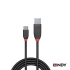 LINDY 林帝  Black LINE USB 3.1 Gen 2 Type-C/公 to Type-A/公 傳輸線 0.5m(LD36915)